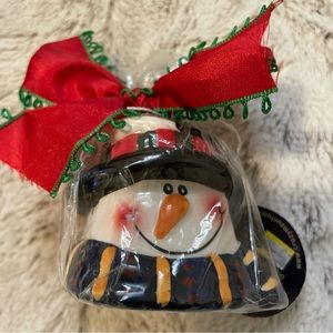 NWT Crazy Mountain Snowman Candle